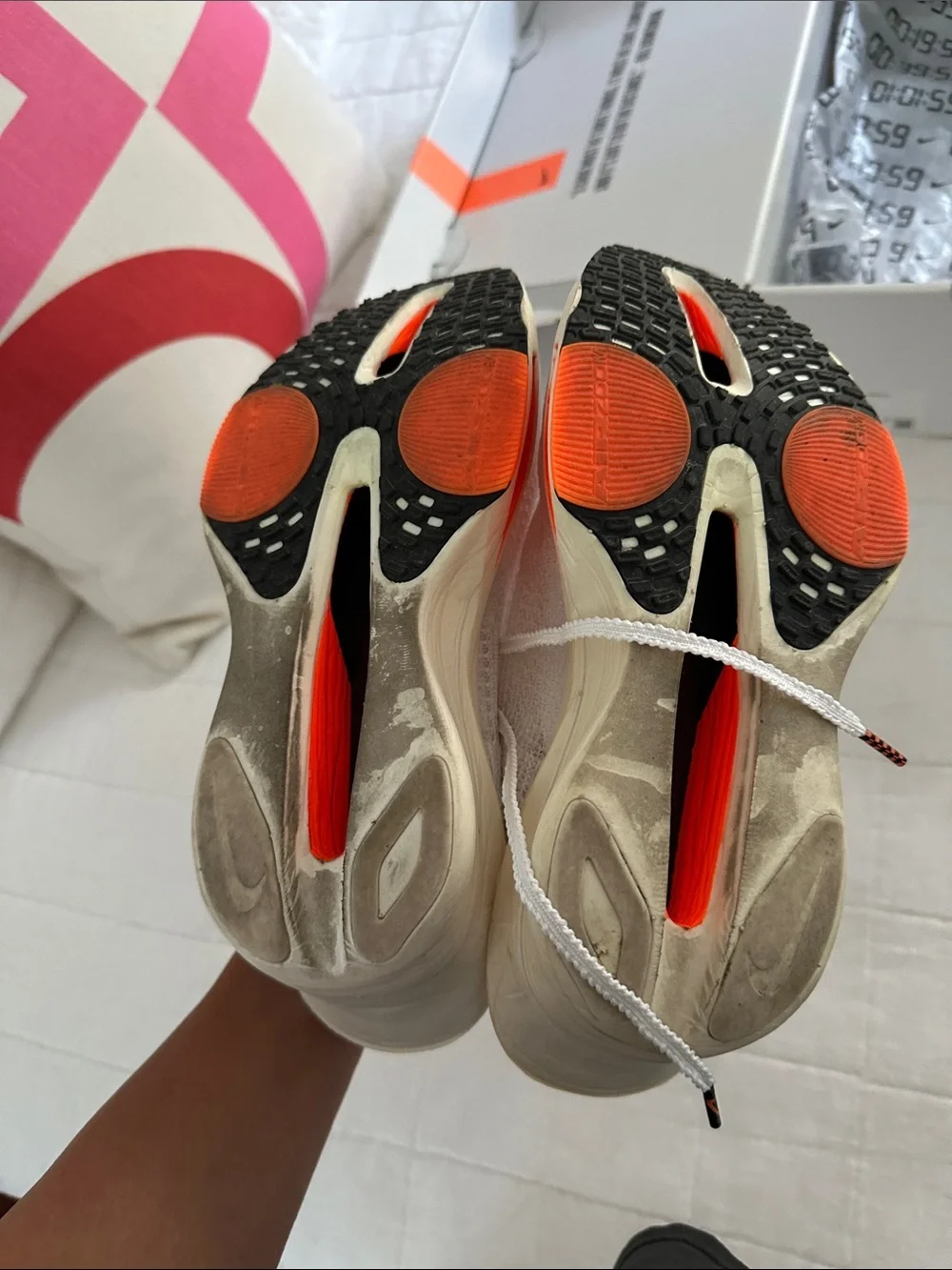 Nike alpha fly running shoes size 7 with 7 miles on them!